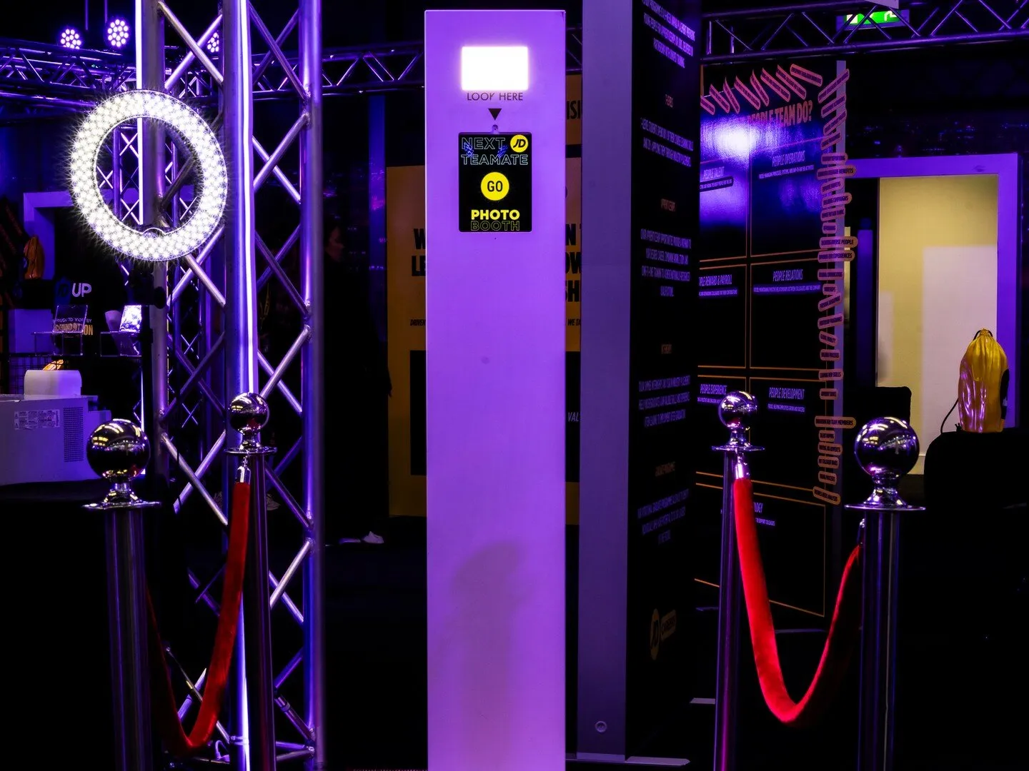 Selfie pod at corporate event